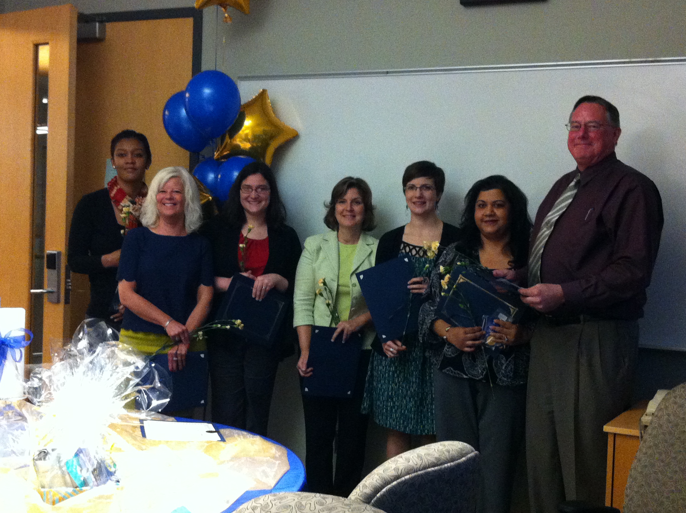 Delta Lambda new inductees, May 2013