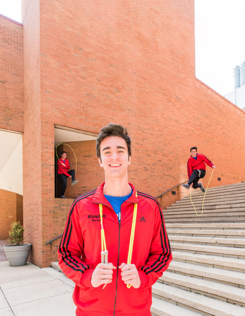 Devin Meek, UMBC student and pro jump roper.