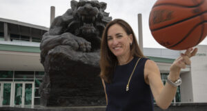 Coach Bethann Ord, courtesy of Casey Staff, Binghamton University.