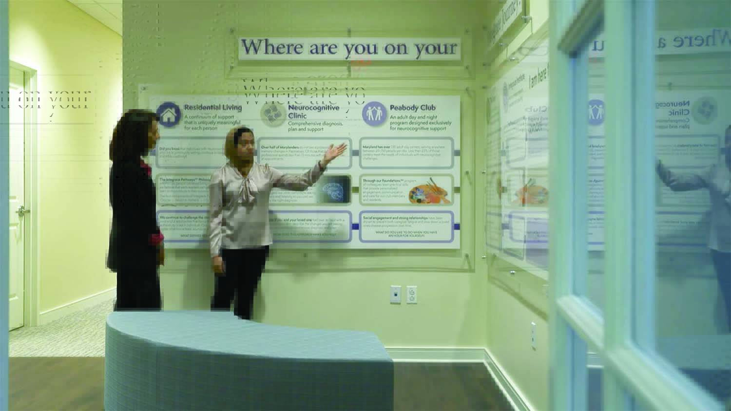 Majid speaks with a reporter during the production of Every 3 Seconds , a documentary produced by Alzheimer’s Disease International to help raise awareness of global impact of dementia. The documentary came out in July. Image courtesy of Alzheimer’s Disease International.