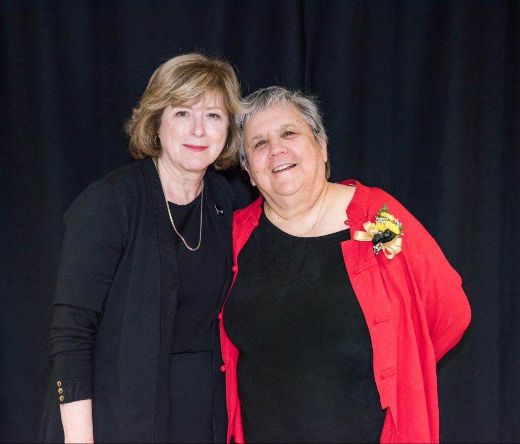 Patrice McDermott, Vice Provost for Faculty Affairs, and Phyllis Robinson.