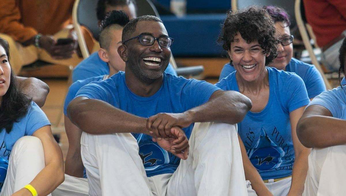 Maceo Thomas with capoeira class.