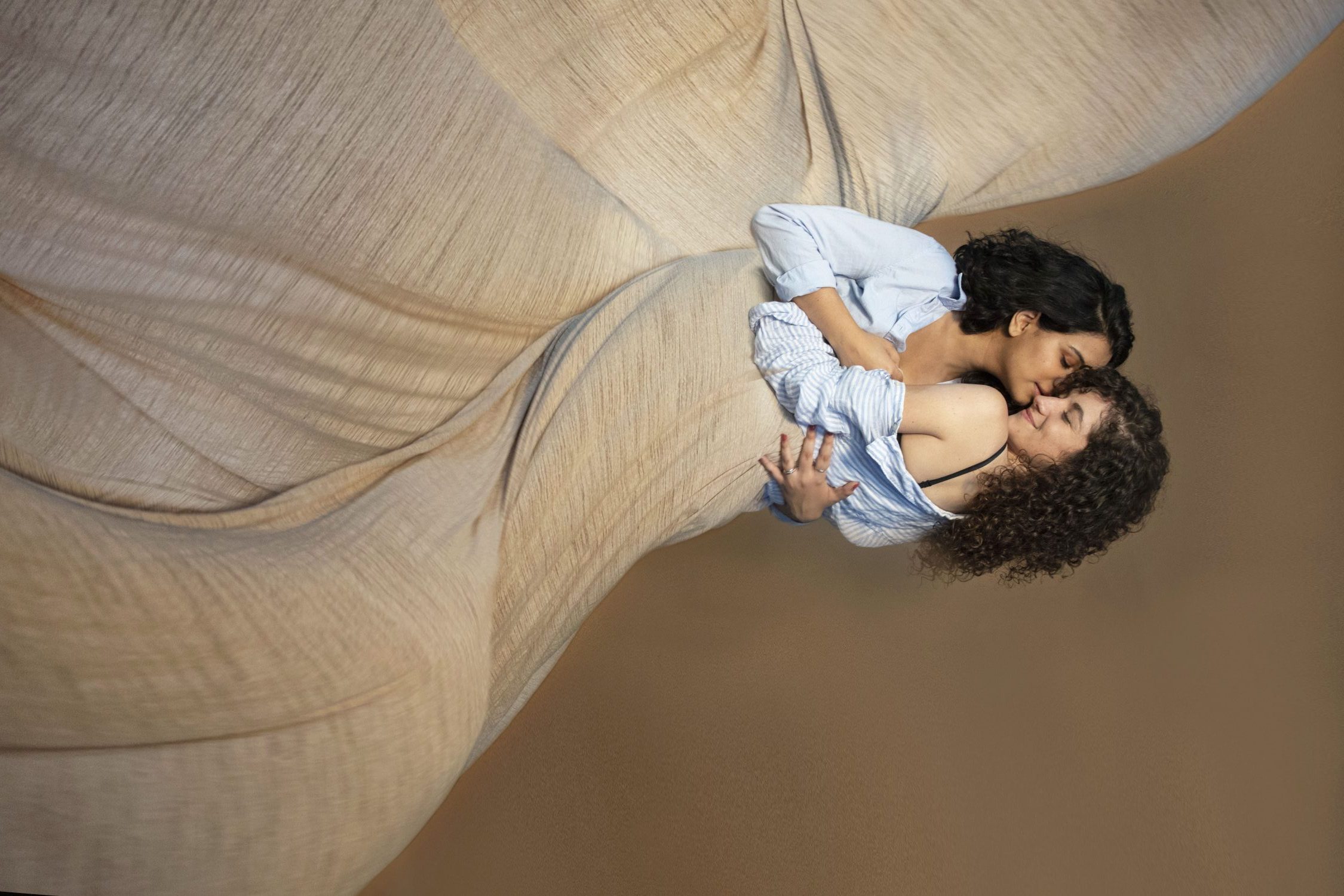 acting and sociology, and Hannah Kelly ’17, acting, pose for