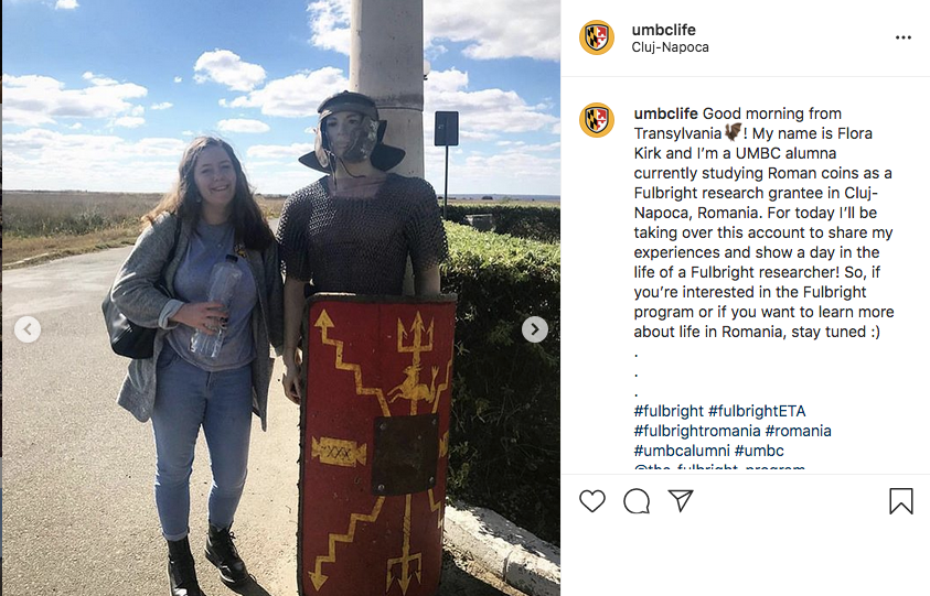 Flora Kirk ’18, ancient studies, is conducting research on Roman coins at Babeș-Bolyai University (UBB) in Romania.