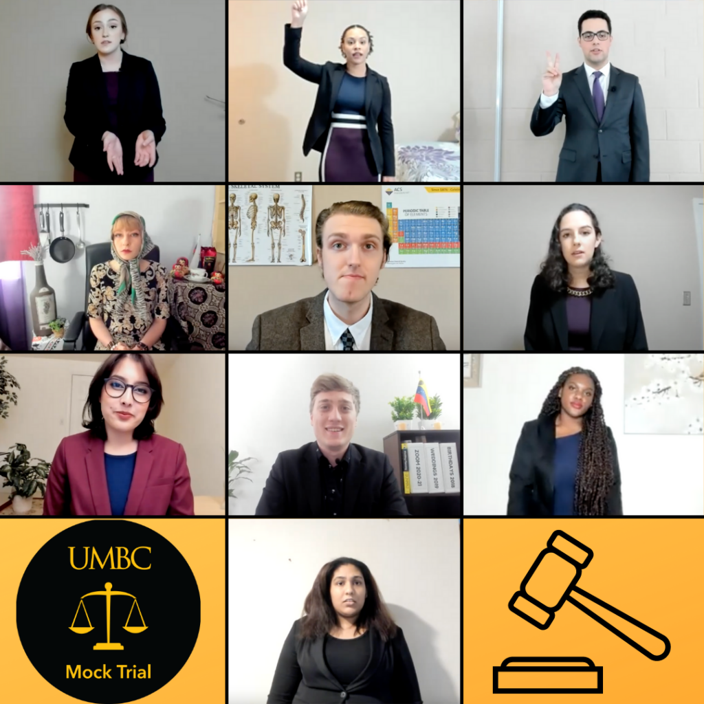 Grid of photos of 10 young adults wearing professional attire, plus a