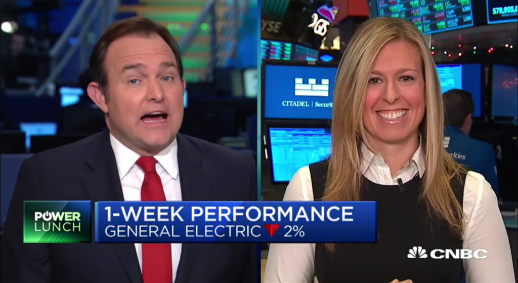 DeBlase on her first CNBC appearance. Photo courtesy of DeBlase.