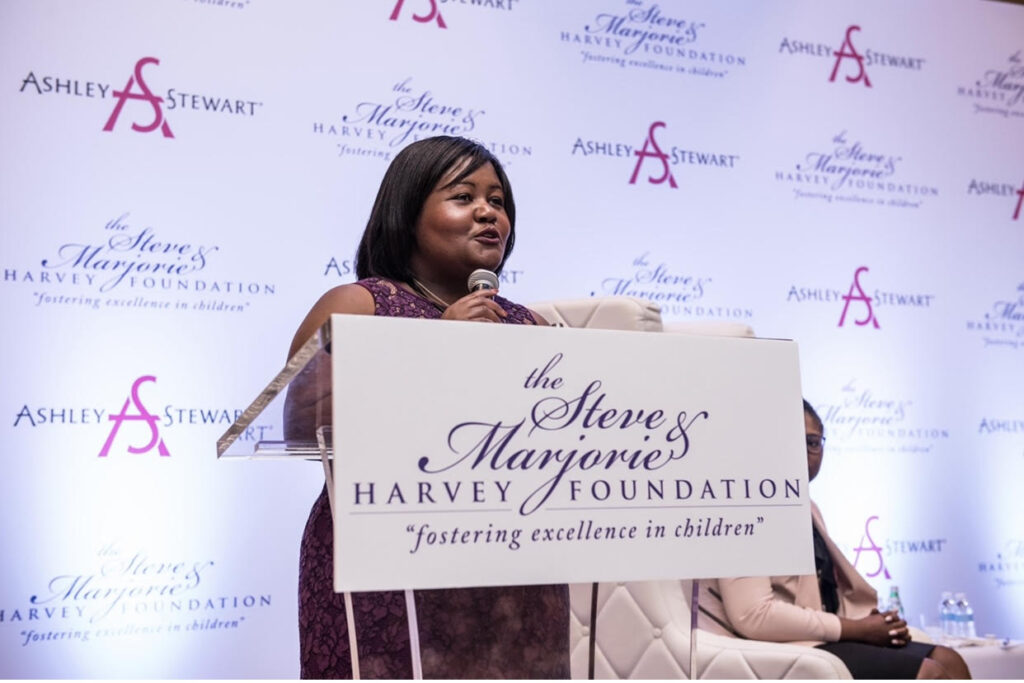 In 2018, Wilson was the keynote speaker at the Steve and Marjorie Harvey Foundation’s Girls Who Rule the World summit. Photo courtesy of Wilson.