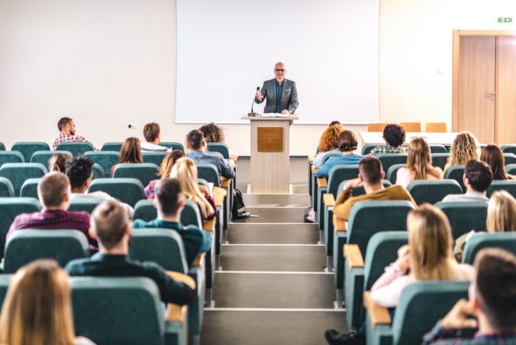 Some colleges and universities may be using AI technology to help teach their students. skynesher/E+ via Getty Images