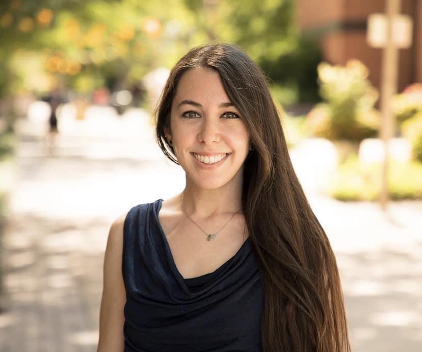 Hope Weismann smiles at camera.