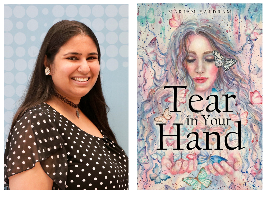 Yaldram on the left. The author's first book, "Tear in Your Hand," on the right.
