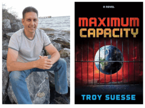 Troy Suesse ’92 on the left. The author's first book, "Maximum Capacity," on the right.