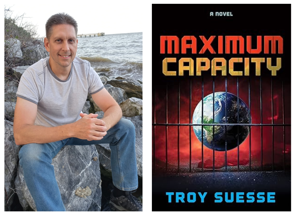 Troy Suesse ’92 on the left. The author's first book, "Maximum Capacity," on the right.