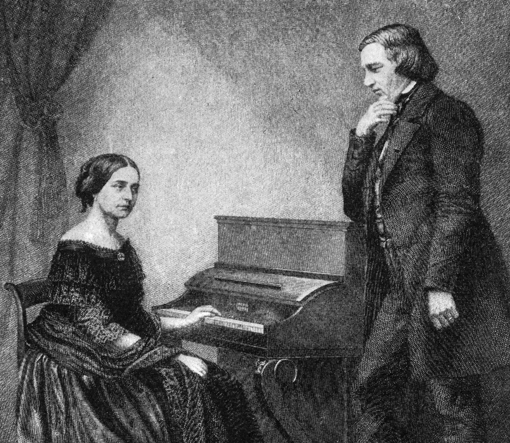 Robert and Clara Schumann (public domain image).