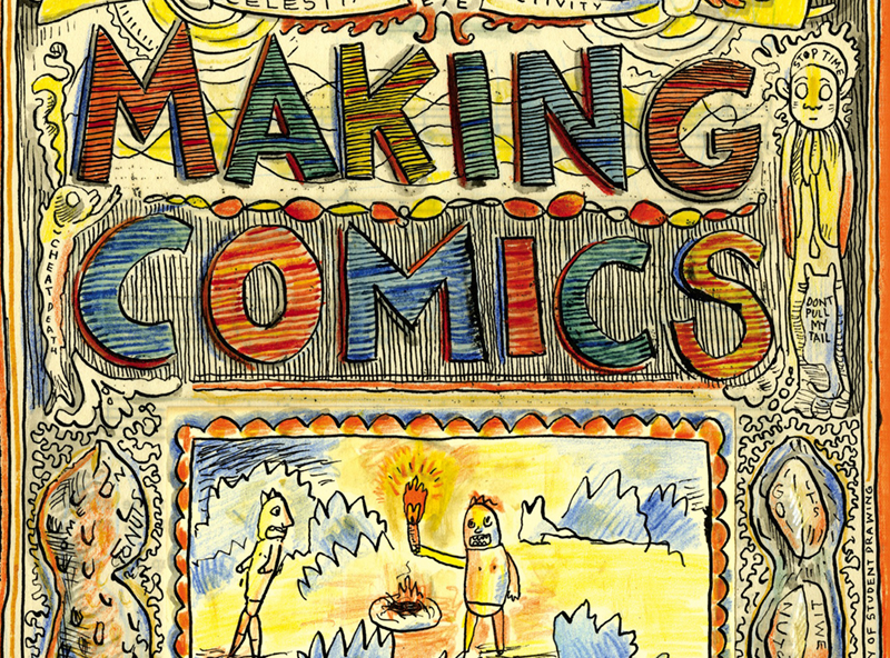 A comic book style design says Making Comics.