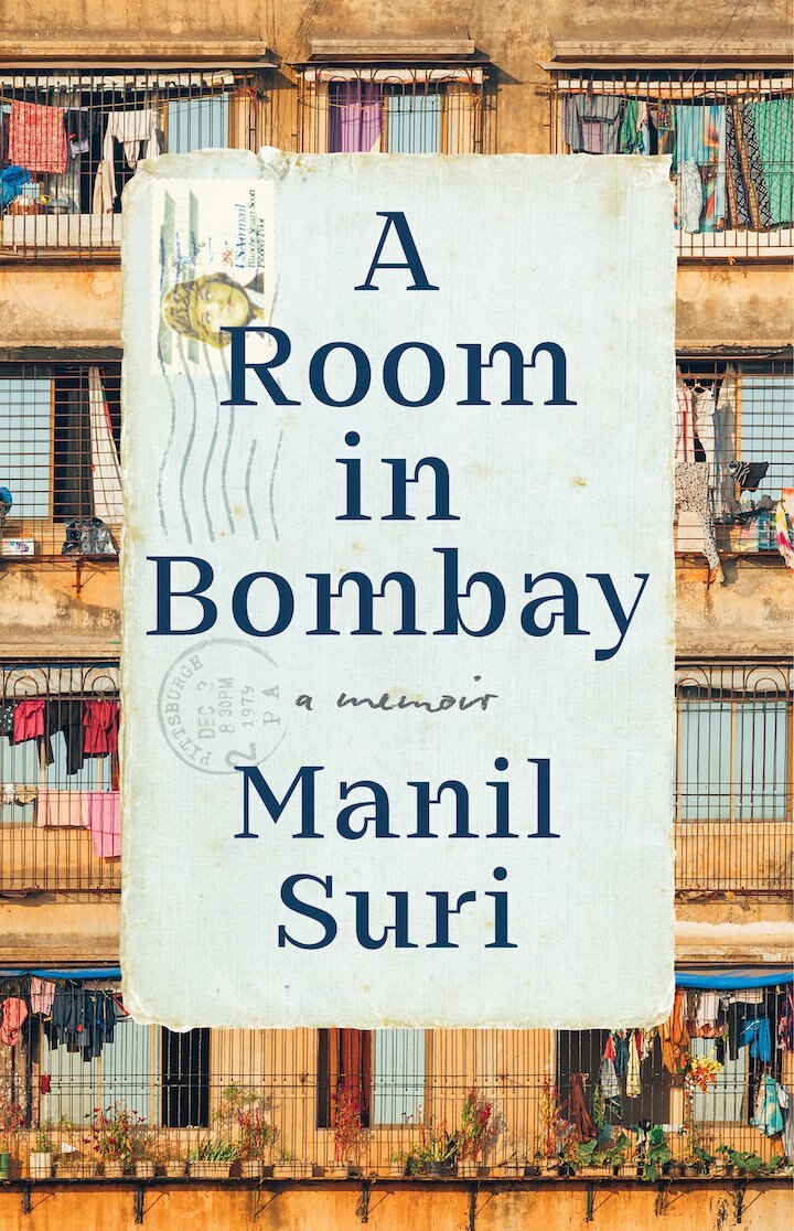 A graphic design says A Room in Bombay a memoir Manil Suri